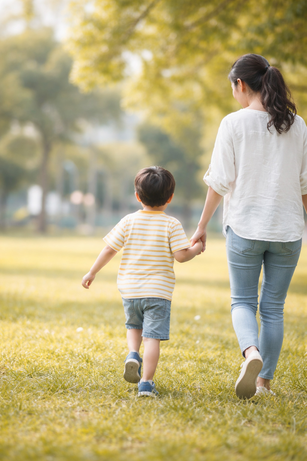 子どもが外で遊ぶ様子の写真